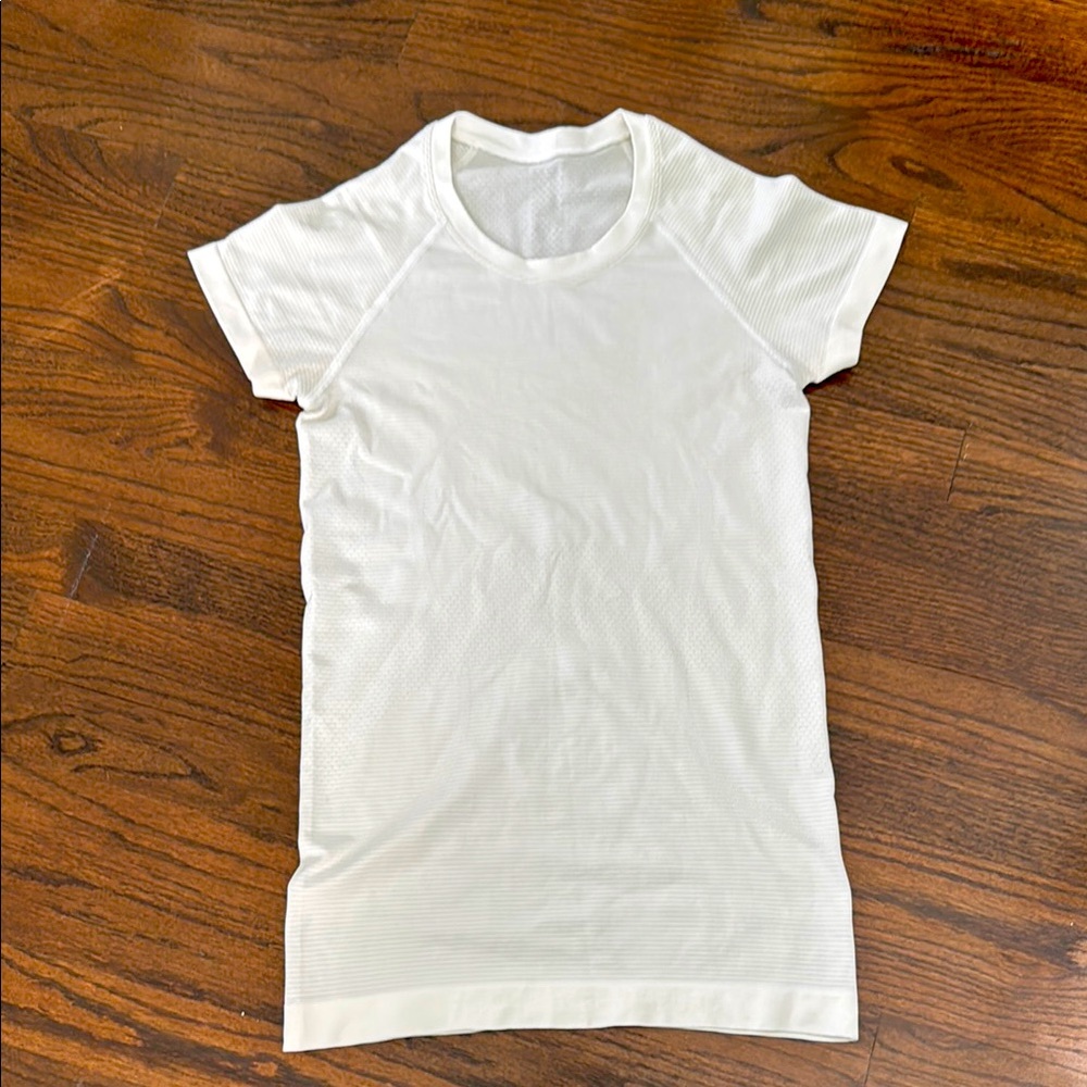 Lululemon White Swiftly Tech Shirt